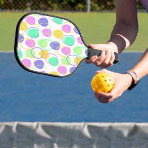 Easter Eggs and Outlines Pickleball Paddle