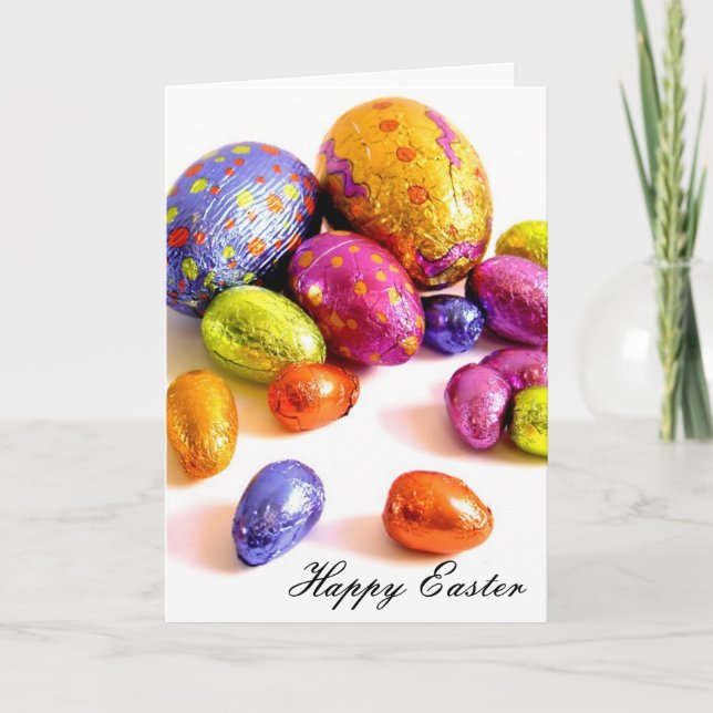 easter eggs bright holiday card (Front)