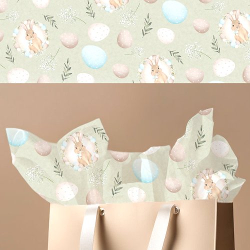 Easter Eggs  Bunny Pattern Tissue Paper