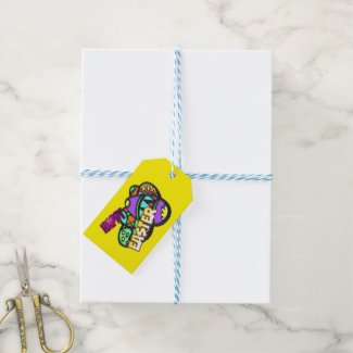 Easter Eggs Cartoon Cust. Gift Tags