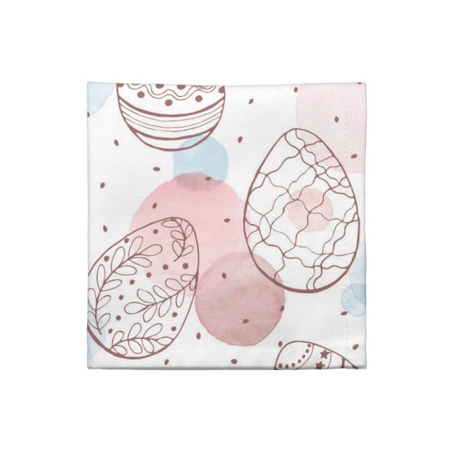 Easter Eggs  Cloth Napkin (Quarter Fold)