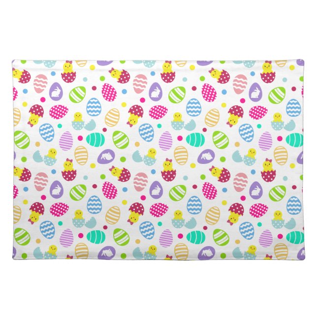 Easter Eggs Cloth Placemat (Front)