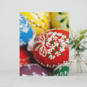 Easter Eggs Colorful Holiday Pattern Spring Art (Standing Front)