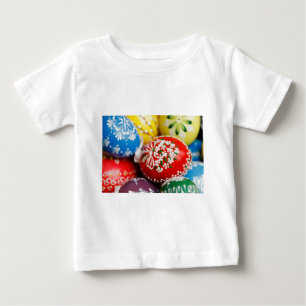 Easter Eggs Colorful Holiday Pattern Spring Art Baby T-Shirt