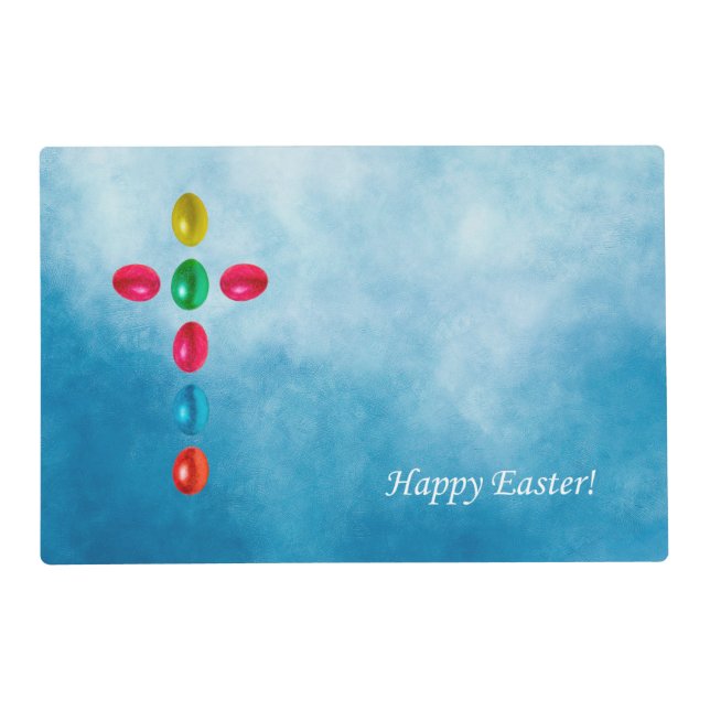 Easter eggs cross placemat (Front)