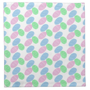 Easter Eggs Doodles Cloth Napkin