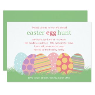 Easter Eggs Easter Party Invitation