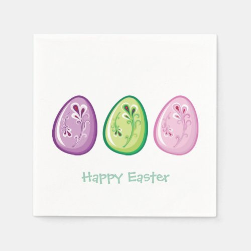 Easter Eggs Easter Party Paper Napkin Set