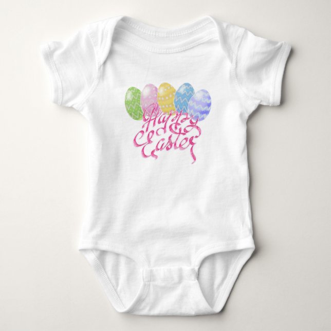 Easter eggs for kids, happy easter, easter gifts b baby bodysuit (Front)