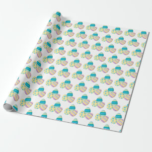 Easter Eggs Fun Colorful pattern Easter  Wrapping Paper