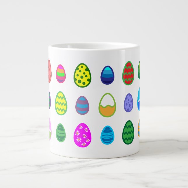 Easter Eggs Giant Coffee Mug (Front)