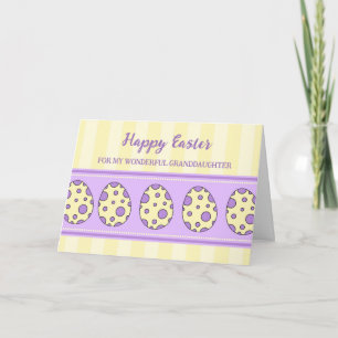 Easter Eggs Happy Easter Granddaughter Holiday Card