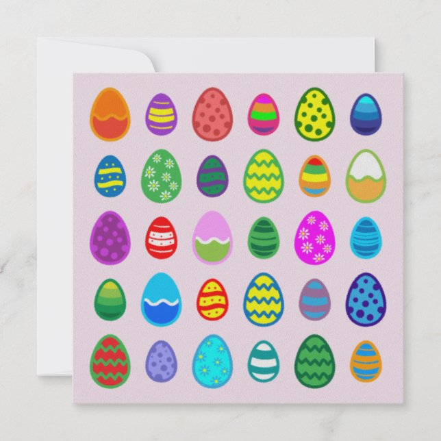 Easter Eggs Holiday Card (Front)