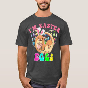 Easter Eggs Hunt Otter Cute Bunny Otter Funny East T-Shirt