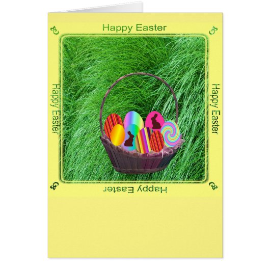 Easter Eggs in a Basket Cards (Front)