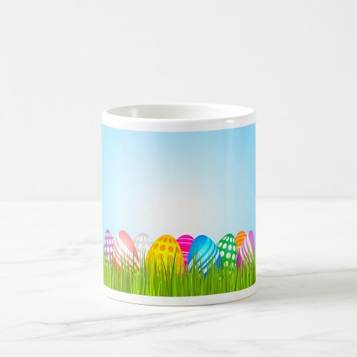 Easter Eggs In Grass Mug