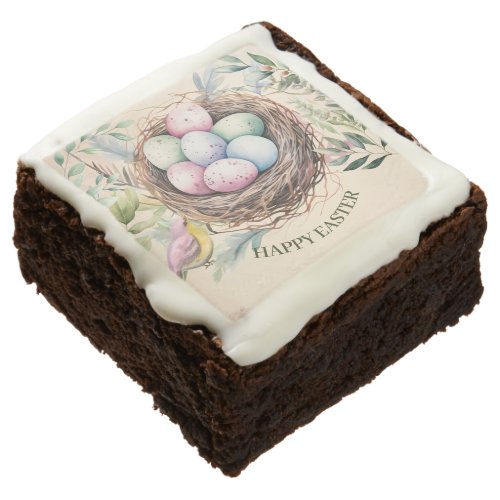 Easter Eggs in Nest Holiday Party Brownie