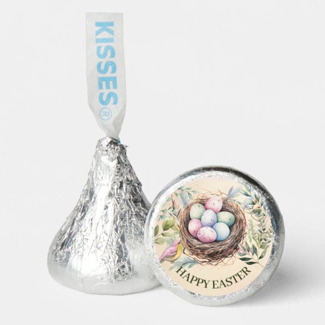 Easter Eggs in Nest Holiday Party Hershey®'s Kisses® (Front)