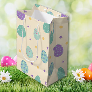 Easter Eggs in pastel colors Medium Gift Bag