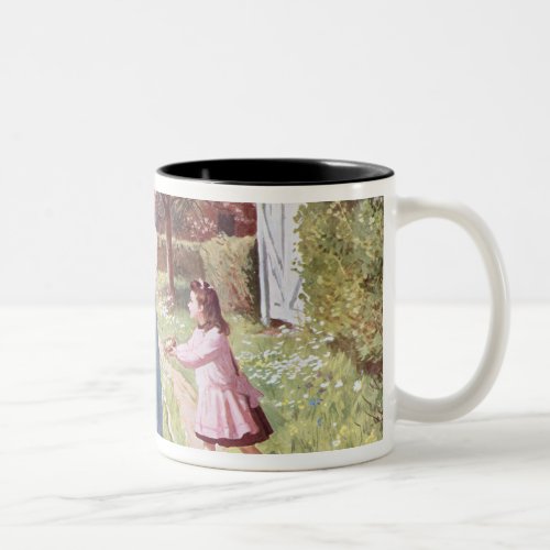 Easter Eggs in the Country 1908 Two_Tone Coffee Mug