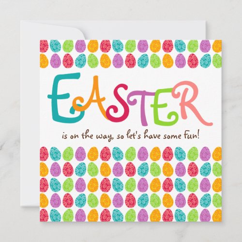 EASTER Eggs Invitations