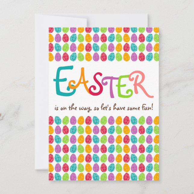 EASTER Eggs Invitation (Front)