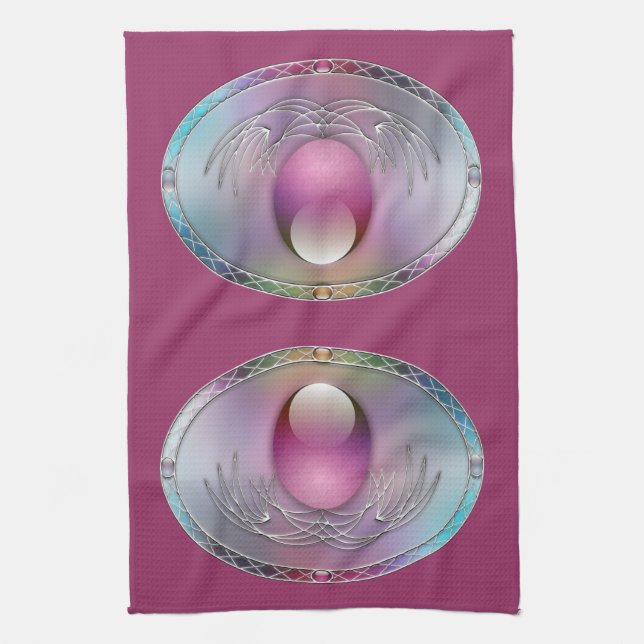 Easter Eggs Kitchen Towel (Vertical)