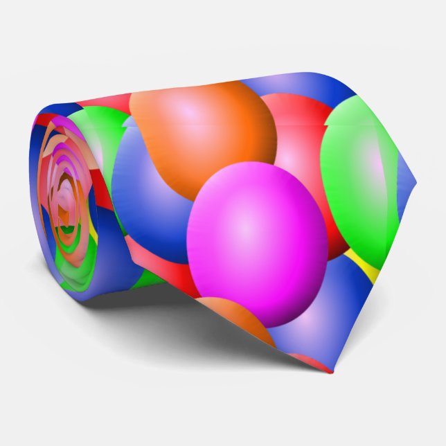 Easter Eggs Neck Tie (Rolled)