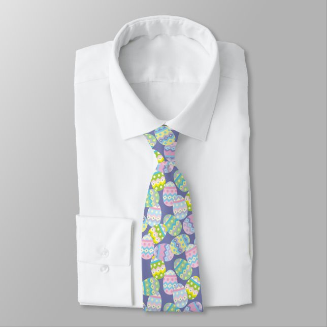 Easter Eggs Neck Tie (Tied)
