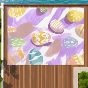easter eggs outdoor rug