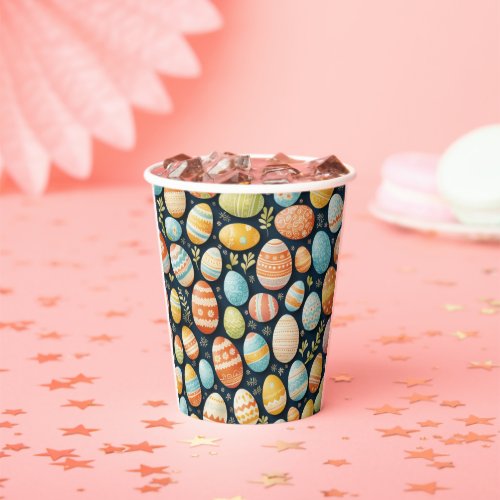 Easter Eggs Paper Cup Party Colorful Pattern Cute