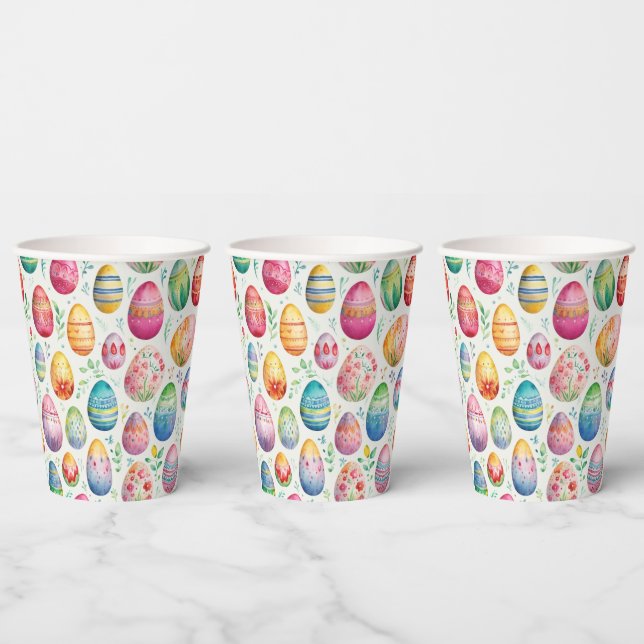 Easter Eggs  Paper Cups (Multi)