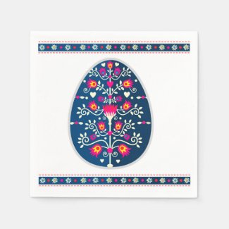 Easter eggs paper napkin