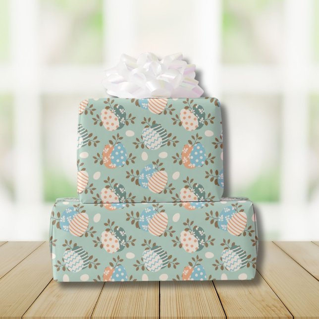 Easter eggs pastel pattern wrapping paper (Creator Uploaded)