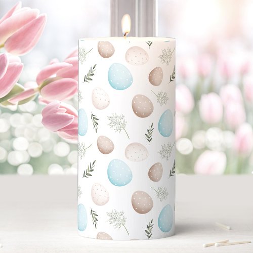 EASTER EGGS Pastel Pillar Candle