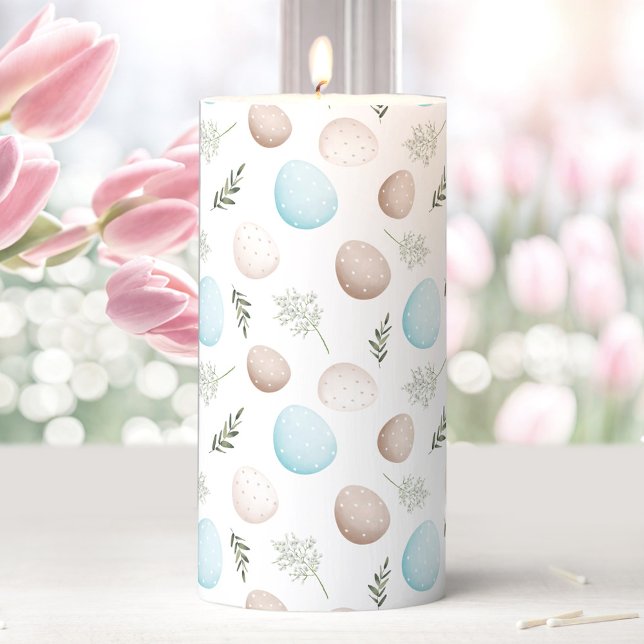 EASTER EGGS Pastel Pillar Candle (EASTER EGGS Pastel Pillar Candle)