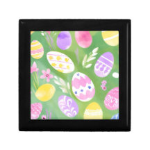 Easter Eggs Pastel Watercolor Egg Hunt