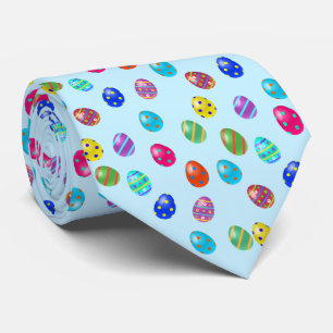 Easter Eggs Pattern Neck Tie