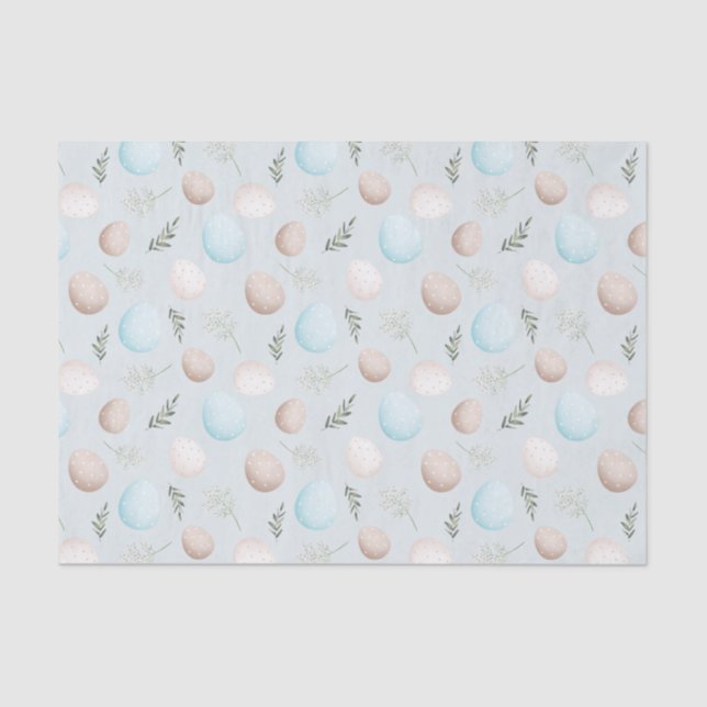Easter Eggs Pattern Tissue Paper (Front)