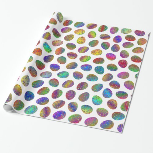 Easter eggs pattern wrapping paper