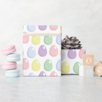 Vintage Easter Colored Eggs Wrapping Paper