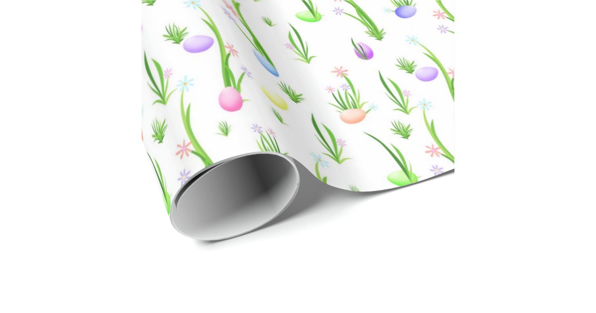 Easter eggs pattern wrapping paper