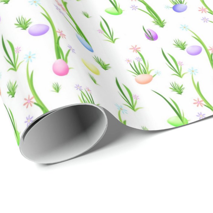 Easter eggs pattern wrapping paper