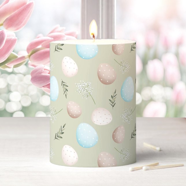 EASTER EGGS Pillar Candle (EASTER EGGS Pillar Candle)