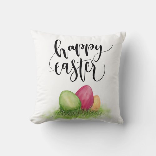 Easter eggs pillow happy easter pillow