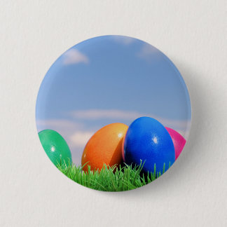 easter eggs pinback button
