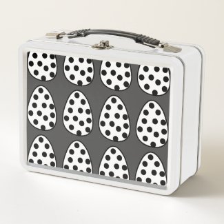 Easter Eggs Polka Dot Happy Easter Pattern  