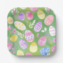 Easter Eggs | Pretty Pastel Watercolor Egg Hunt