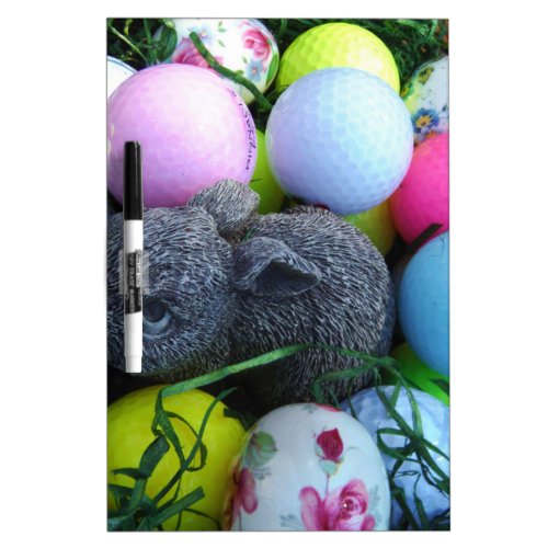 Easter Eggs Rabbit Golf Balls Dry_Erase Board