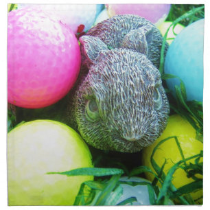 Easter Eggs, Rabbit , Golf Balls Napkin